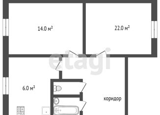 Продажа двухкомнатной квартиры, 44 м2, Ростовская область, Жлобинский переулок, 19