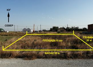 Продам земельный участок, 6 сот., поселок Суворов-Черкесский, Дружная улица