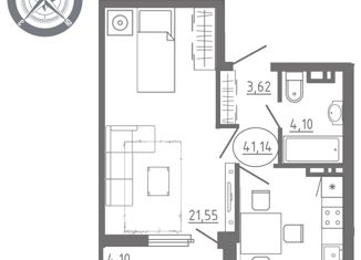 Продажа 1-комнатной квартиры, 42.9 м2, Орловская область, Раздольная улица, 29