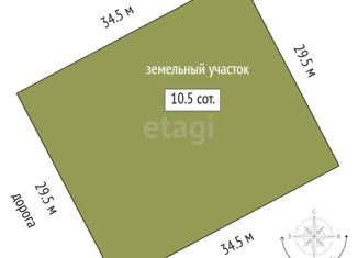 Продам участок, 10.5 сот., деревня Молчанова