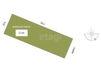 Продается земельный участок, 12 сот., село Мазанка