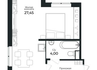 1-ком. квартира на продажу, 35.6 м2, Сертолово