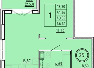 Продаю 1-комнатную квартиру, 41.36 м2, Санкт-Петербург, Образцовая улица, 6к3