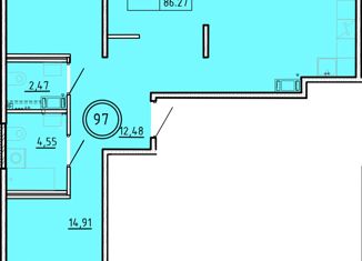 Трехкомнатная квартира на продажу, 78.8 м2, посёлок Шушары, Образцовая улица, 6к3, ЖК Образцовый Квартал 8