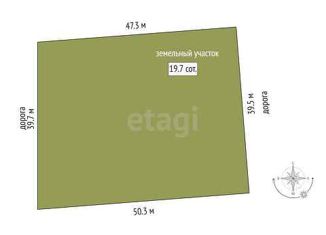 Продаю земельный участок, 19.7 сот., садовое товарищество Душевное