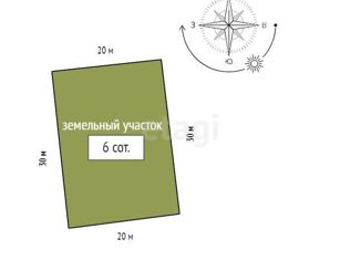 Продам участок, 6 сот., Красноярский край, садоводческое некоммерческое товарищество Сад № 2 ЭВРЗ, 75