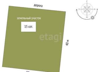 Продается земельный участок, 15 сот., деревня Есаулова, Весенняя улица