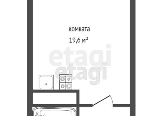 Квартира на продажу студия, 26.6 м2, Екатеринбург, Студенческая улица, 80, Студенческая улица