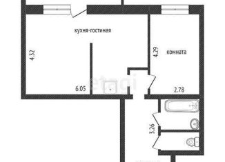 Продается двухкомнатная квартира, 51.8 м2, Красноярск, улица Авиаторов, 38, ЖК 23-20