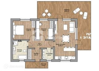 Продаю дом, 123.18 м2, поселок Воробьевский, Солнечная улица