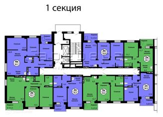 Продажа однокомнатной квартиры, 39.5 м2, Красноярск, улица Лесников, 25А