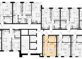 Продается 1-комнатная квартира, 28.12 м2, Москва, улица Зорге, 9, ЖК Зорге 9