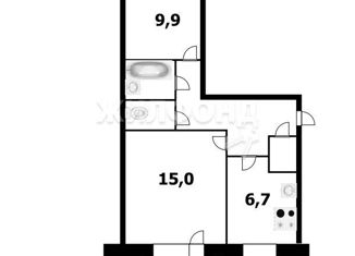 Продажа 2-ком. квартиры, 44 м2, Новосибирск, Выборная улица, 115, метро Золотая Нива