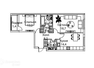 Продается 2-комнатная квартира, 64.6 м2, Москва, Производственная улица, 8к1, метро Солнцево