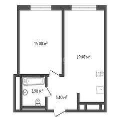 Продам однокомнатную квартиру, 41 м2, Калуга, Комфортная улица, 19, ЖК Комфорт Парк