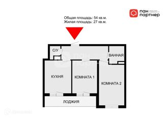 Продается двухкомнатная квартира, 54 м2, Санкт-Петербург, улица Чирикова, 5