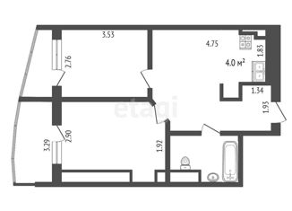 Продаю трехкомнатную квартиру, 56 м2, Ростов-на-Дону, Нижегородская улица, 31/2, ЖК Тихий Дон