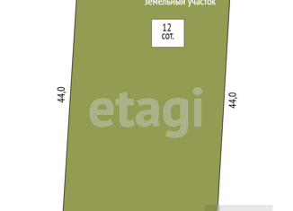 Продам земельный участок, 12 сот., посёлок городского типа Гвардейское, улица Гагарина