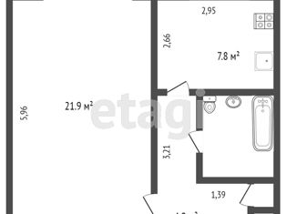 Продам 1-комнатную квартиру, 36 м2, Тюменская область, Таёжная улица, 11А