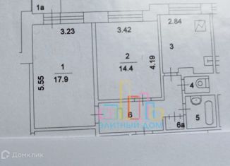 Продам 2-ком. квартиру, 52 м2, Москва, Ясеневая улица, 17, Ясеневая улица