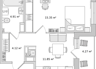 Продаю 1-ком. квартиру, 36.6 м2, Санкт-Петербург, Вазаский переулок, 3, Вазаский переулок