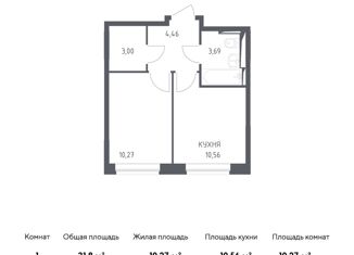 Продам 1-комнатную квартиру, 31.8 м2, село Остафьево, улица Логинова, 1к2