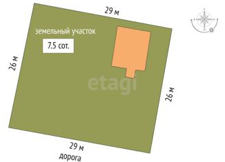 Продам дом, 75.1 м2, деревня Криводанова