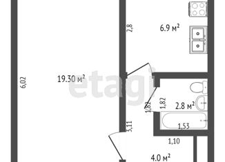 Продаю 1-ком. квартиру, 33.5 м2, Набережные Челны, Автозаводский проспект, 23