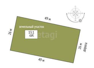 Продажа земельного участка, 13.1 сот., село Нижняя Тавда, улица Михаила Митяшина
