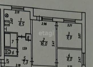 Продаю 3-ком. квартиру, 54.2 м2, село Новослободск, село Новослободск, 13