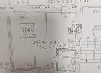 1-комнатная квартира на продажу, 35 м2, Йошкар-Ола, улица Марка Евтюхина, 8, микрорайон Дружный