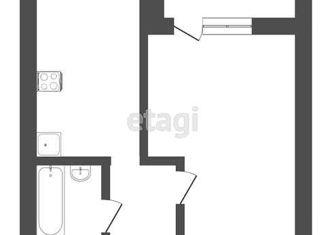 1-комнатная квартира на продажу, 45.5 м2, Тюмень, улица Тимофея Кармацкого, 11, ЖК Ария