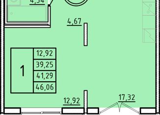 Продажа 1-ком. квартиры, 39.25 м2, Санкт-Петербург, Образцовая улица, 6к1