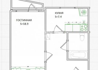 Продаю 1-комнатную квартиру, 37.7 м2, Москва, улица Липчанского, 4