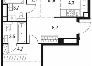 Продам двухкомнатную квартиру, 67 м2, Москва, жилой комплекс Левел Мичуринский, к2, район Очаково-Матвеевское