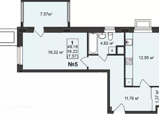 Продажа 1-ком. квартиры, 49.19 м2, Нижний Новгород, улица Гоголя, 14, улица Гоголя