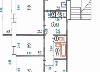 Продаю четырехкомнатную квартиру, 70.6 м2, Петрозаводск, улица Ровио, 34, район Кукковка