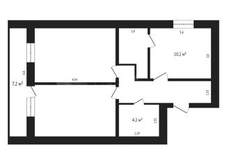 Продажа двухкомнатной квартиры, 57 м2, Тюмень, Калининский округ, Интернациональная улица, 199к1