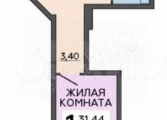 Продается 1-ком. квартира, 31.4 м2, Воронеж, ЖК Галактика, улица Независимости, 84