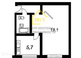 Продам однокомнатную квартиру, 30.1 м2, Челябинская область, проспект Славы, 2