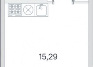 Продается квартира студия, 23.21 м2, посёлок Стрельна, проспект Будённого, 26к3