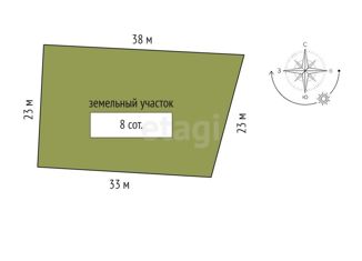 Продается участок, 8 сот., коттеджный поселок Теремок, Элитная улица