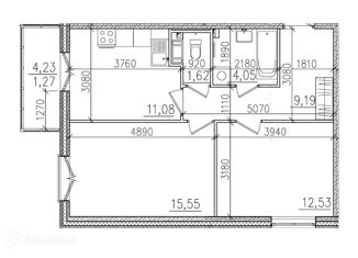 Продам 2-ком. квартиру, 58.25 м2, городской посёлок Янино-1, улица Тюльпанов, 2к1, ЖК Янила Драйв