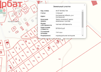 Продажа участка, 12 сот., деревня Кузьмищи, Молодёжная улица