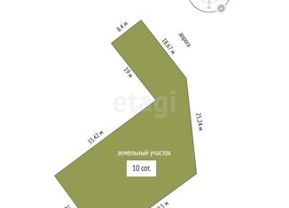 Продажа участка, 10 сот., село Малореченское, Морская улица