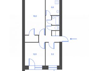 3-ком. квартира на продажу, 60 м2, Челябинск, Российская улица, 63