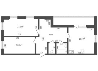 Продается 2-ком. квартира, 65.3 м2, Тюменская область, улица Дружбы, 73к1