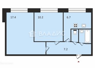 Продам 2-комнатную квартиру, 44 м2, Санкт-Петербург, метро Проспект Большевиков, проспект Солидарности, 10к1