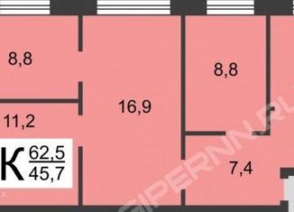 4-ком. квартира на продажу, 62.5 м2, Нижний Новгород, улица Баумана, 52к2, Ленинский район