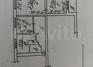 Продажа 3-ком. квартиры, 54.4 м2, Нововоронеж, улица Космонавтов, 39